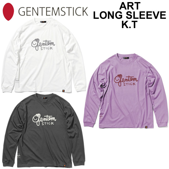 乐天商城 - GENTEM STICK ゲンテンスティック 長袖 ART LONG SLEEVE K.T ロンT ロングTシャツ メンズ [メール便発送商品]【即】