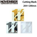 NOVEMBERステッカー CUTTING MARK カッティング マーク スノーボード ステッカー　 