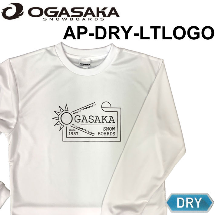19-20 OGASAKA オガサカ Tシャツ ロンT 長袖 DRYドライ AP-DRY-LTLOGO [26] OGASAKA Snowboard スノーボード アパレル