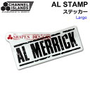 CHANNEL ISLANDS ステッカー AL STAMP シールロゴステッカー 135mm / Lサイズ シール プリントステッカー アクセサリー アルメリック サーフボード チャンネルアイランド【あす楽対応】