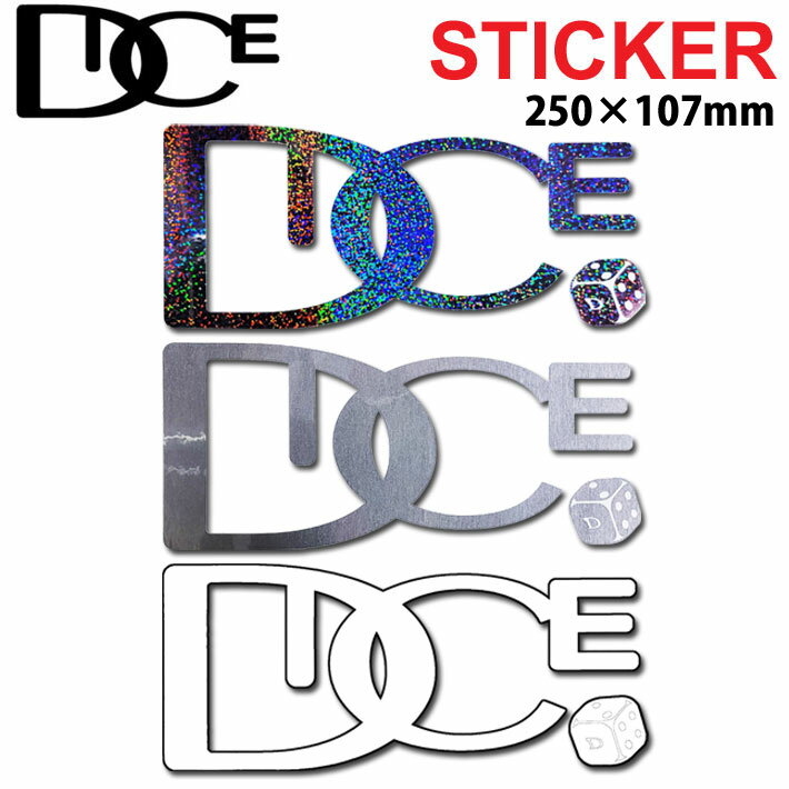 DICE ダイス STICKER ダイカット ロゴ / Lサイズ カッティング ステッカー シール デカール 転写 スノーボード スノボー アクセサリー【あす楽対応】