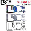 DICE ダイス STICKER ダイカット ロゴ / Lサイズ カッティング ステッカー シール デカール 転写 スノーボード スノボー アクセサリー【あす楽対応】