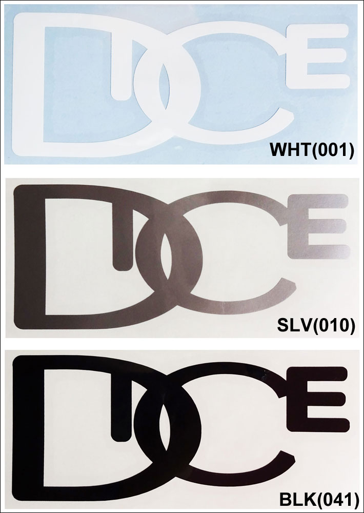 [メール便対応] DICE ダイス STICKER ステッカー ダイカット ロゴ [Mサイズ] 3色 カッティングタイプ スノーボード ステッカー ゴーグル アクセサリー【あす楽対応】