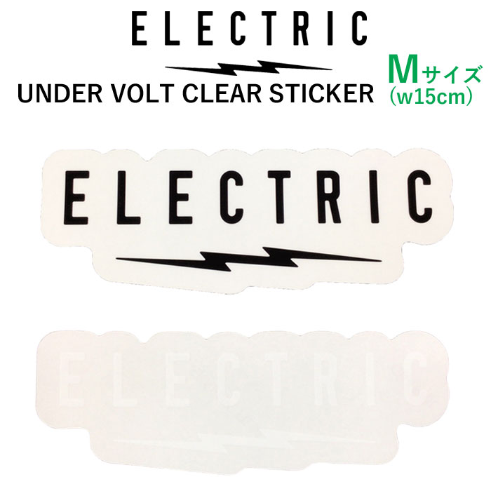 ステッカー エレクトリック ELECTRIC UNDER VOLT CLEAR STICKER [Mサイズ] [5] [6] スノーボードステッ..