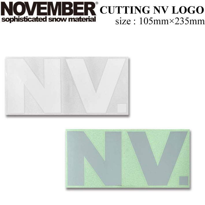 NOVEMBER ステッカー ノベンバー スノーボード CUTTING NV LOGO 30 31 ロゴデザイン【あす楽対応】