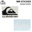 2024 QUIKSILVER クイックシルバー ステッカー [QOA215320] MW STICKER ステッカー【あす楽対応】