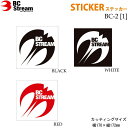 BC Stream ビーシーストリーム BC-2 【1】 Cutting Sticker カッティングステッカー WHT / BLK / RED シール デカール 転写 スノーボード スノボー アクセサリー【あす楽対応】