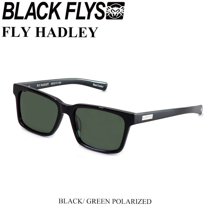 BLACK FLYS ブラックフライ サングラス [BF-1194-03] FLY HADLEY フライ ハドレー へドリー [BLACK G15 GREEN POL] 偏光レンズ ジャパンフィット