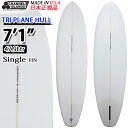 CHANNEL ISLANDS `lACh AbN gCv[n T[t{[hTRI PLANE HULL [7'1] SINGLE FIN ~bhOX t@{[h {Ki JtHjA [cƏ~ߑ]