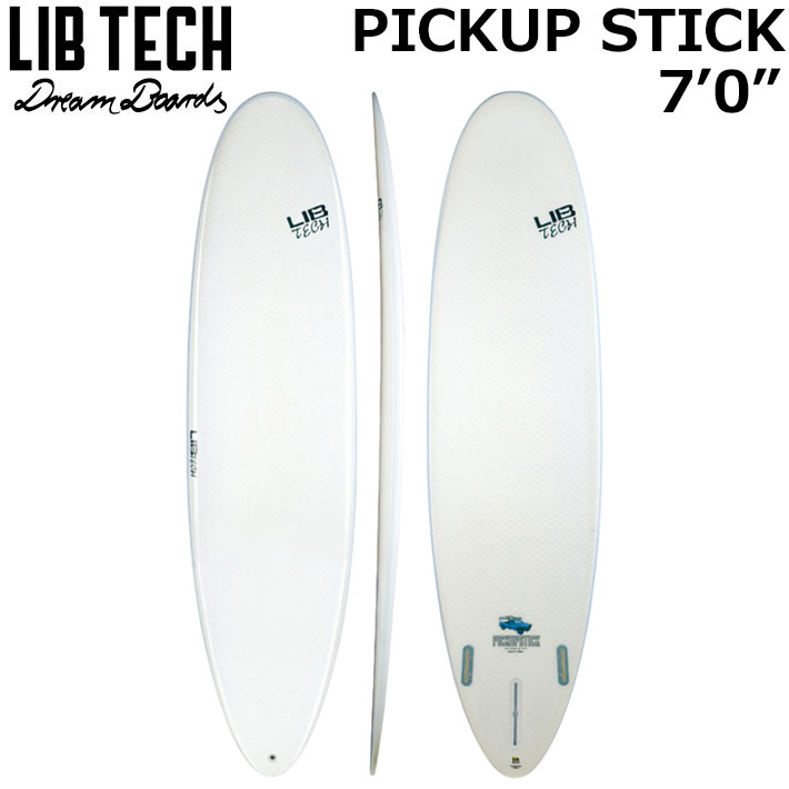 木板 - LIBTECH サーフボード リブテック PICK UP STICK 7’0 ピックアップ スティック サーフィン ファンボード ミッドレングス [営業所止め送料無料]