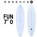 2025 ESSENCE BOARDS エッセンス サーフボード FUN 7.0ft CLEAR ファン 7’0 サーフィン サーフボード 3FIN 海 ファン...