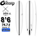 torq surfboard トルク サーフボード TEC DON XL 8'6 [White] ドン ロングボード 1+2 BOX future 3Plug [営業所留め送料無料]