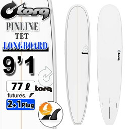 torq surfboard トルク サーフボード PINLINE DESIGN LONGBOARD 9'1 [White Pinline] ロングボード エポキシボード 初級者 初心者 ビギナー [営業所止め送料無料]
