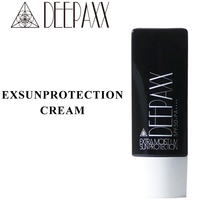 [メール便送料無料] DEEPAXX ディーパックス UVカット 日焼け止め EX SUNPROTECTION CREAM 50g UVサンプロテクション SPF50+ PA+++ ( ウォータープルーフ クリームタイプ 顔用 全身用 フェイス&ボディー )