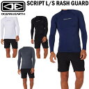 OCEAN&EARTH オーシャンアンドアース SCRIPT L/S RASH GUARD サーフィン ラッシュガード 長袖 ハイネック SPF50+ サーフ 海 紫外線対策 O&E