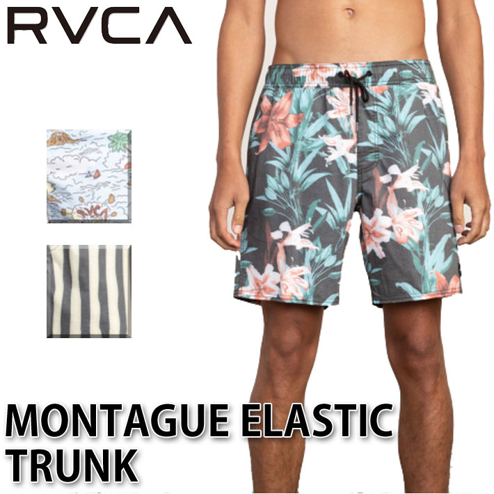 楽天follows[在庫限り] RVCA ルーカ メンズ ボードショーツ 柄 MONTAGUE ELASTIC TRUNK AJ041-503 トランクス 水着 サーフ [メール便発送商品]