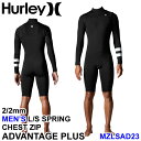 2023 Hurley n[[ EFbgX[c [MZLSAD23] OXvO Xv Y 2mm ~ 2mm CHEST ZIP `FXgWbv ADVANTAGE PLUS Ahoe[W vX L/S SPRING T[tB EGbgX[c Wet Suits