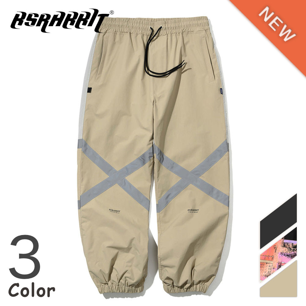 BSRABBIT ORIGINAL POT-X REFLECTIVE JOGGER PANTSビーエス ラビット オリジナル ポットX 反射 メンズ レディース 柄 ゆったりサイズ トラック ジョガー パンツ ズボン スポーツ ウェア スノー…