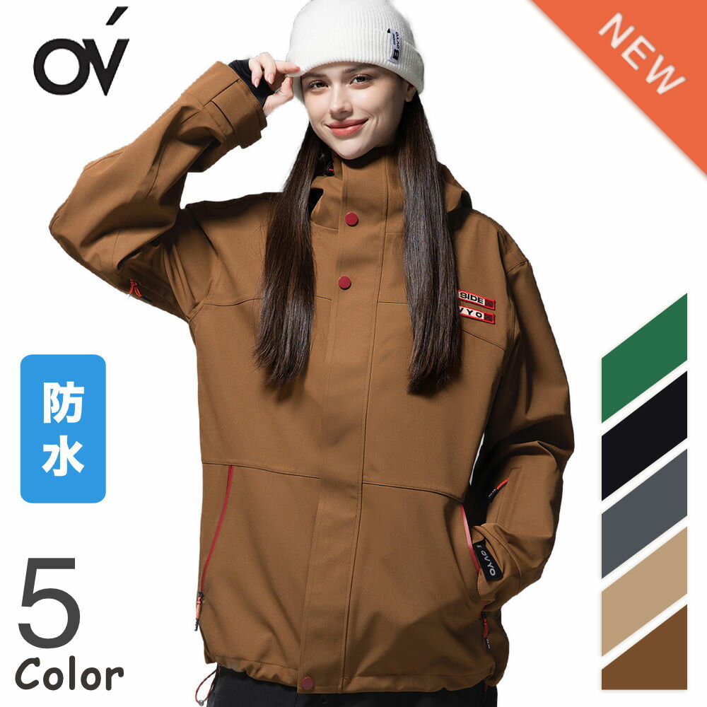 OVYO HEARTWORK 3LAYER ウォータープルーフ 防水 ジャケット メンズ レディース キッズ スキー スノボ バイク キャンプ スノーボード スポーツ ブランド 登山 秋 冬 防風 黒 大きい 雪 アウター パーカー コート ウィンブレ ウィンドブレーカー S M L XL 5色 保温 送料無料