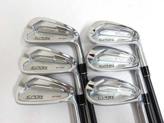 【お買い物マラソン！4月24日20時スタート！全品ポイント5倍！】エポン AF-507 Dominare I-line BLACK ONE 28 アイアンセット セット 地クラブ カスタム カーボンシャフト おすすめ メンズ 右 送料無料 中古クラブ