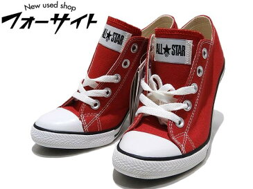 未使用品 CONVERSE コンバース ◇ サイズ 23.5 ALL STAR HEEL OX オールスター ヒール シューズ レディース ▼ レッド 2E