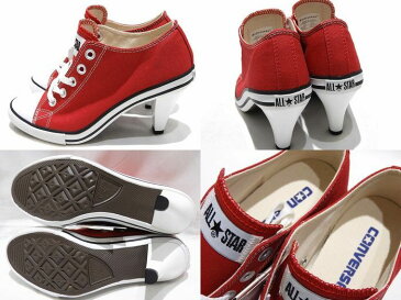 未使用品 CONVERSE コンバース ◇ サイズ 23.5 ALL STAR HEEL OX オールスター ヒール シューズ レディース ▼ レッド 2E