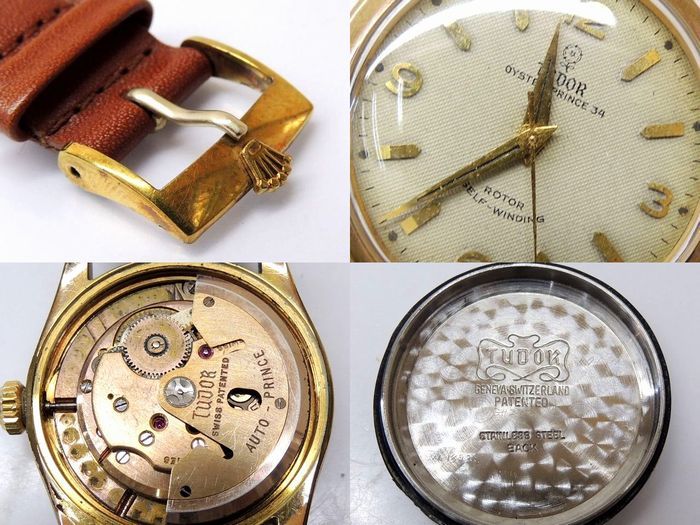 TUDOR チュードル 時計 ■ 7809 オイスタープリンス ヴィンテージ ステンレス ゴールドカラー 自動巻き メンズ 腕時計 チューダー □ 3F