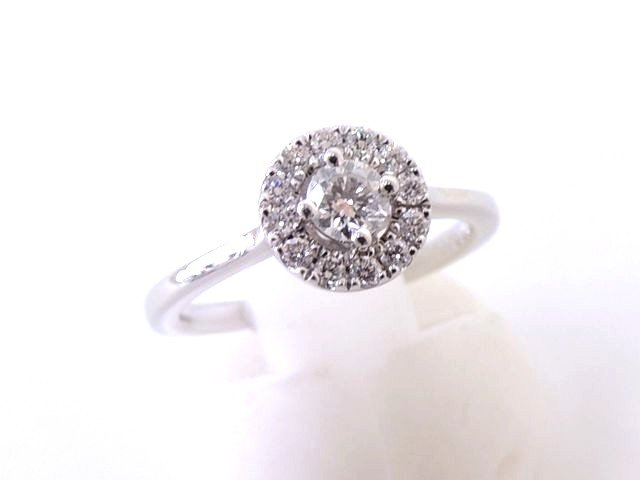 新品同様 FOREVERMARK フォーエバーマーク リング ☆ ダイヤ0.18ct 0.11ct 7号 センターオブマイユニバース 指輪 プラチナ □ 3L 4DS