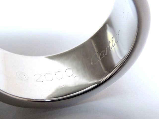新品同様 カルティエ 2C リング ■ 11.5号(52) K18 WG ホワイトゴールド 2000年 クリスマス限定 指輪 レディース Cartier □4D4F