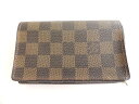 ヴィトン 財布 ■ N61736 CA0025 ダミエ トレゾール ウォレット メンズ レディース Louis Vuitton □4I