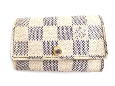ヴィトン キーケース 6連 ■ N61745 CT3098 ダミエ アズール レディース メンズ ミュルティクレ 6 イニシャル入り Louis Vuitton □5C