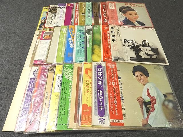 3/ レコード LP盤 30枚まとめて セット ◇ 演歌 歌謡曲 J-POP 邦楽 ▼ 岩崎宏美 細川たかし 北島三郎 等々 5E