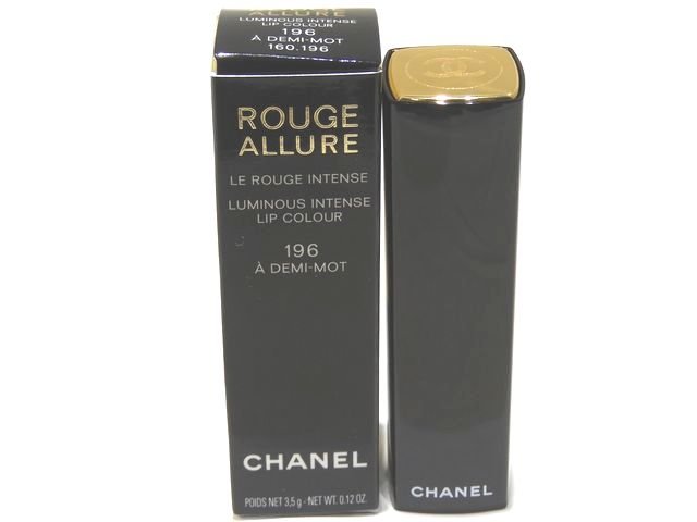 ※送料無料 未使用品 シャネル 口紅 ◆ ルージュ アリュール 196 ア ドゥミ モ リップスティック ▼ ピンク 3.5g CHANEL 化粧品 コスメ 5Fのサムネイル
