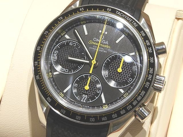 新品同様 オメガ クロノグラフ メンズ 時計 ☆ スピードマスター レーシング コーアクシャル OMEGA 326.32.40.50.06.001 ラバーブレス ▼5Gのサムネイル