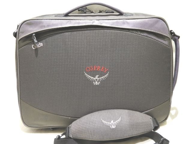 OSPREY オスプレイ 2WAY ビジネスバッグ ◇ グライド グレー カーキ系 メンズ PC収納 ブリーフケース トラベル 旅行 出張 ▼ Glide 5I