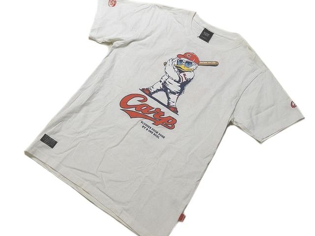 ※送料無料 K27 DUCK DUDE 広島東洋カープ オフィシャル Tシャツ 半袖 ◆ L ホワイト系 トップス ▼ CARP ダックデュード 5I