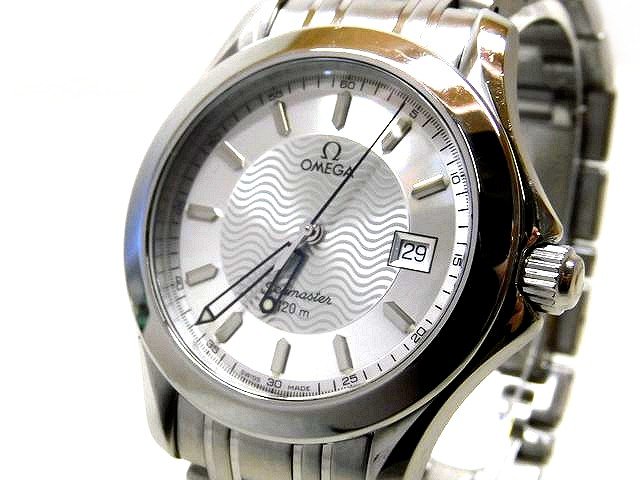 OMEGA オメガ ■ シーマスター120m 196.1501 QZ クォーツ メンズ 時計 シルバ ...