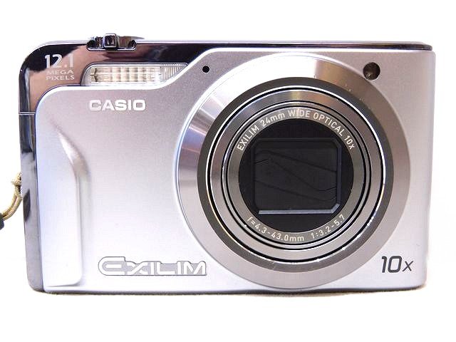 ※動作品 CASIO カシオ EXILIM エクシリム コンパクト デジタルカメラ デジカメ ■ EX-H10 シルバー系 □ コンデジ 6B