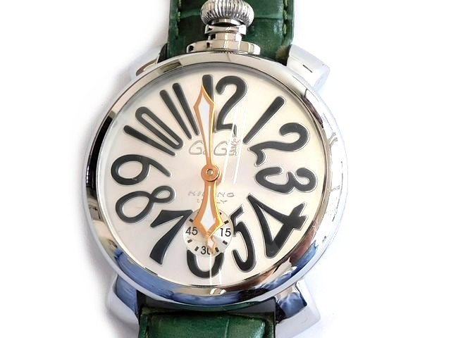 ガガミラノ 時計 ☆ マニュアーレ 48 MANUALE48MM ステンレス 手巻き メンズ 腕時計 GaGa MILANO □6C ヨト0