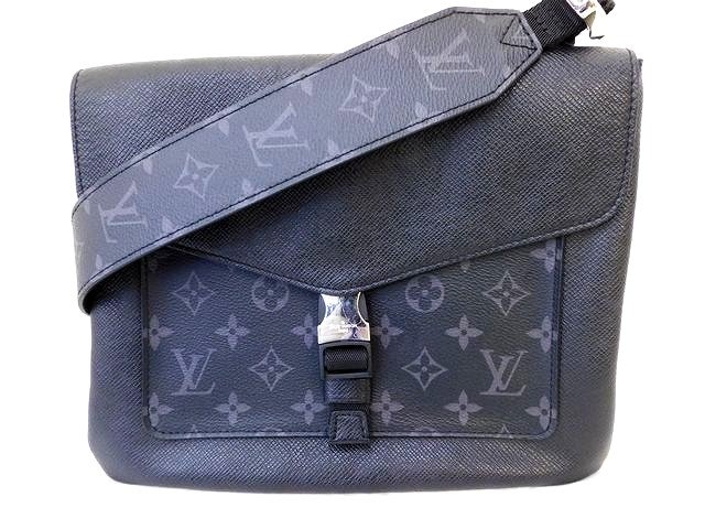 タイガ ヴィトン M30413 フラップ メッセンジャー ショルダーバッグ ■ タイガラマ モノグラム エクリプス CA1210 Louis Vuitton □6E