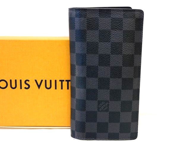 ヴィトン N62665 RA4108 財布 ■ ポルトフォイユ ブラザ メンズ ウォレット ダミエグラフィット イニシャル入りLouis Vuitton□6E マキ100