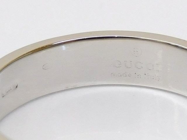 新品同様品 グッチ ■ 11.5号(12) アイコン 指輪 リング K18WG ホワイトゴールド GU...