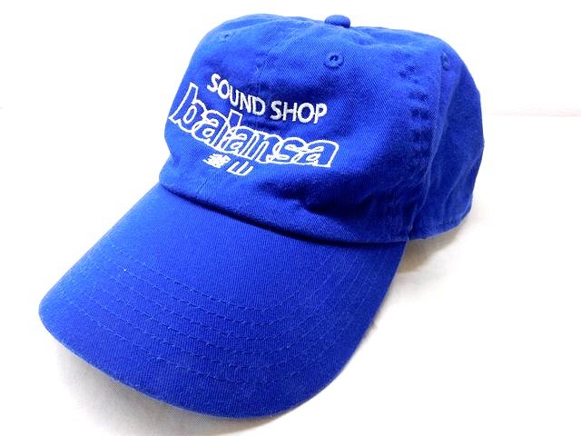 SOUND SHOP balansa 釜山 ロゴ キャップ ■ ブルー コットン 帽子 韓国 バランサ □ 6L
