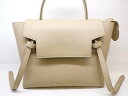 セリーヌ 180153 ■ ベルトバッグ マイクロ ハンドバッグ ショルダーバッグ 2WAY レザー レディース ベージュ CELINE □7C(4)