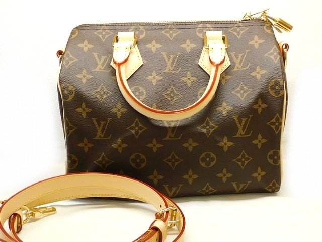 3F 新品 ヴィトン ■ M46977 スピーディ・バンドリエール 25 ミニボストンバッグ ショルダーストラップ モノグラム Louis Vuitton □7Eのサムネイル