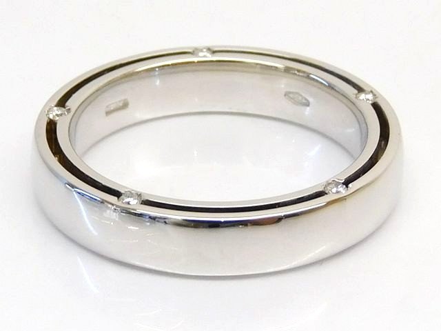樂天商城 - 美品 ダミアーニ DAMIANI 750WG ホワイトゴールド 12.5号 ダイヤモンド ■ Dサイド D.SIDE リング 指輪 □ 7E7F