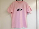 BALENCIAGA バレンシアガ ■ 20SS 612965 コットン100% CREWロゴ 半袖Tシャツ ピンク XS メンズ レディースもOK□7G