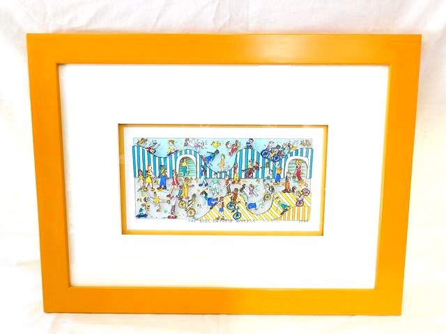 ジェームス リジィ JAMES RIZZI 3D シルクスクリーン ■「THE KIDS ON THEIR WHEELS」1995年 立体 絵画 ..