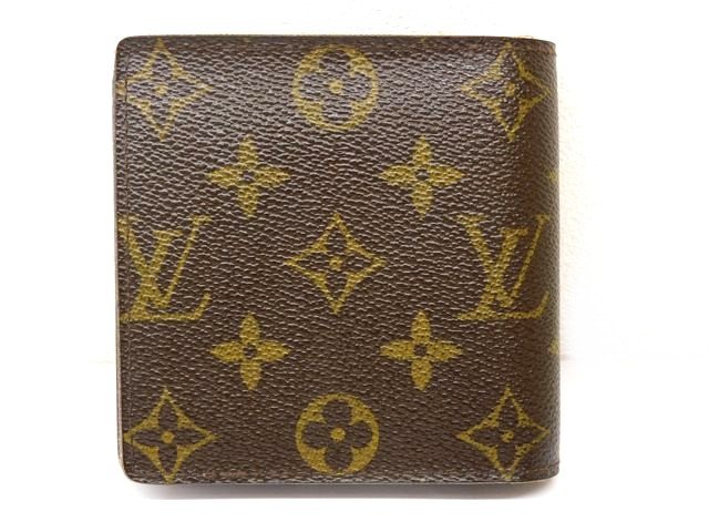超極美品 ルイヴィトン モノグラム レザー 二つ折り財布 財布 マルコ ブラウン imgrc0115823084.jpg