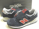 未使用品 USA製 ニューバランス M966 NRJ スニーカー ◆ 22.5cm レディース シューズ ネイビー系 NEW BALANCE 靴 ▼7G